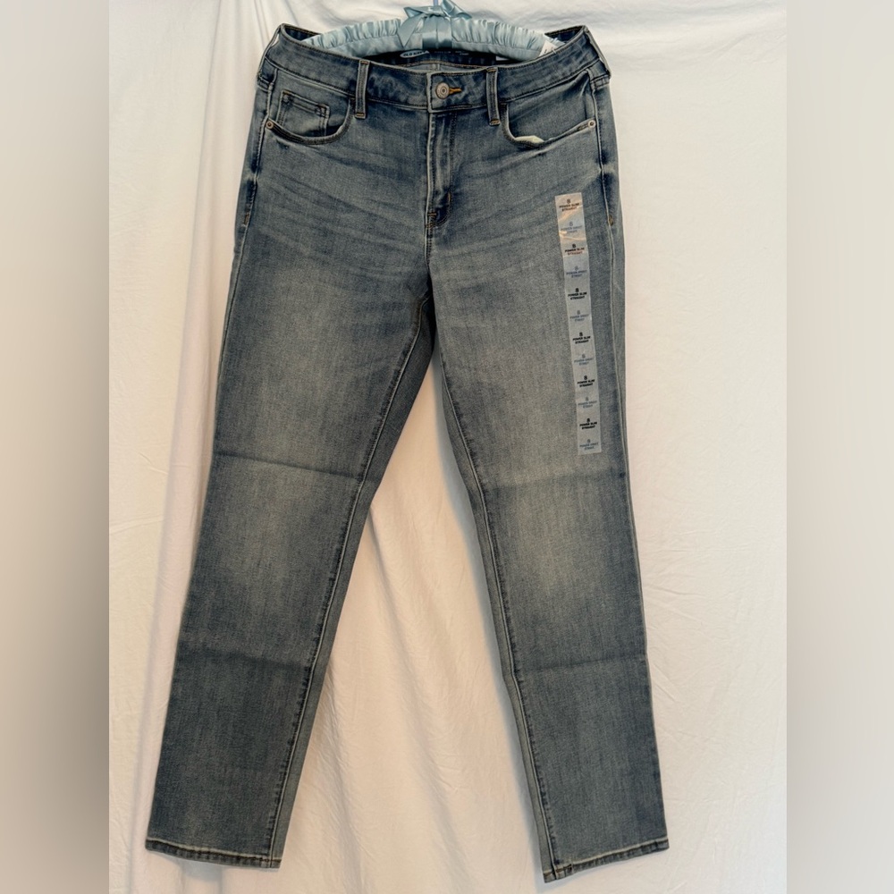 Old Navy Power Slim Straight Jeans, Size 8, NWT